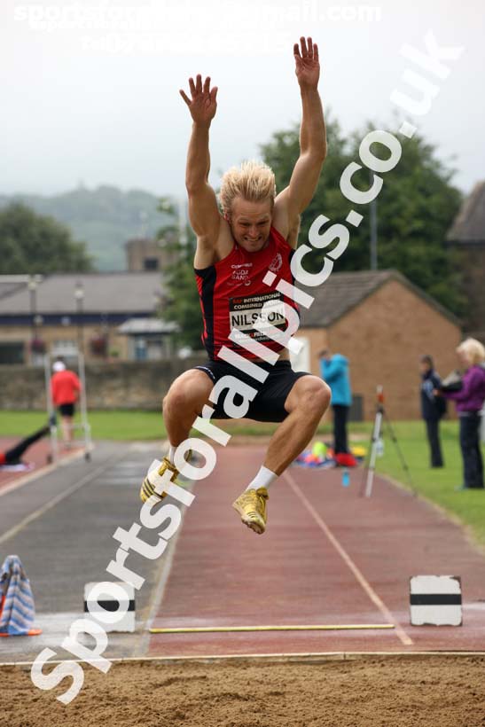 Mens decathlon long jump, EAP International Cominted Events, Hexham. Photo: David T. Hewitson/Sports for All Pics